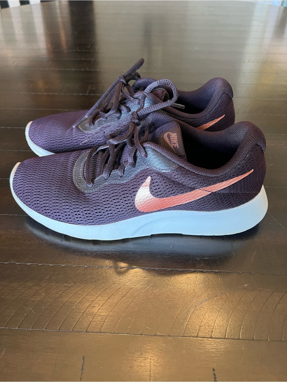 Nike Women's Plum Running Shoes with Pink Swoosh